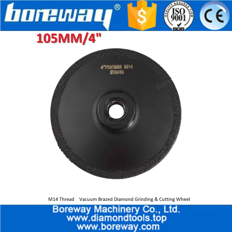 Vacuum Brazed diamond flat grinding wheel supply diamond grinding cup wheels