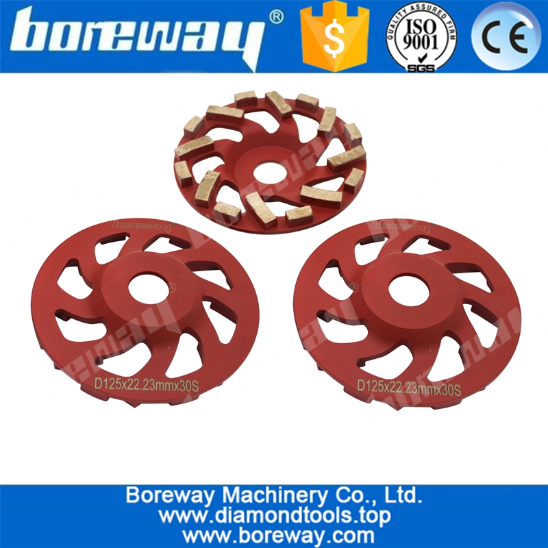 5 inch turbo diamond cup wheels for grinding concrete