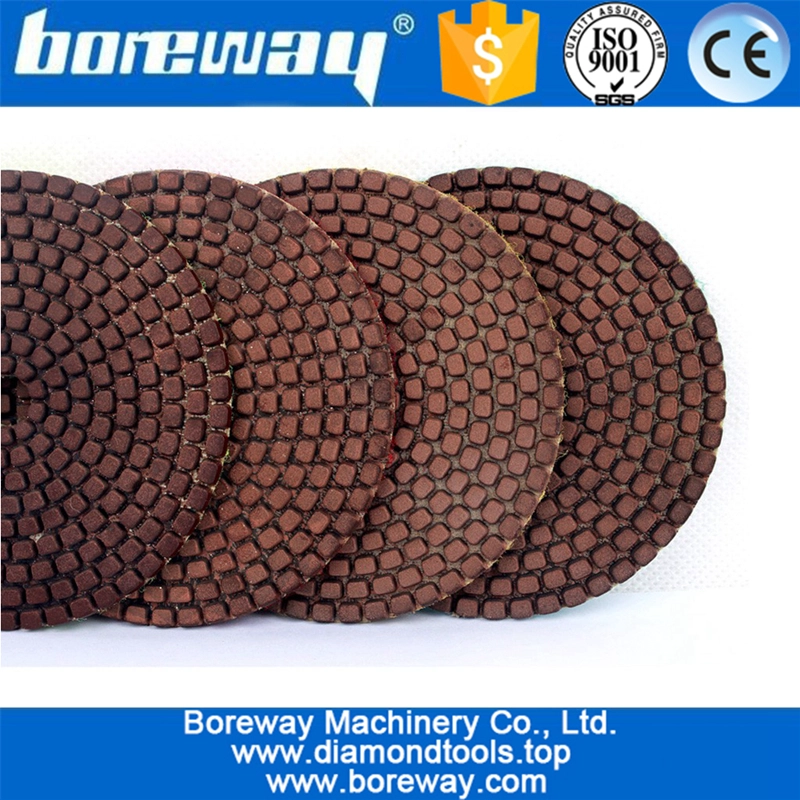 Copper Bond Flexible diamond polishing pad for polishing stone concrete ceramic