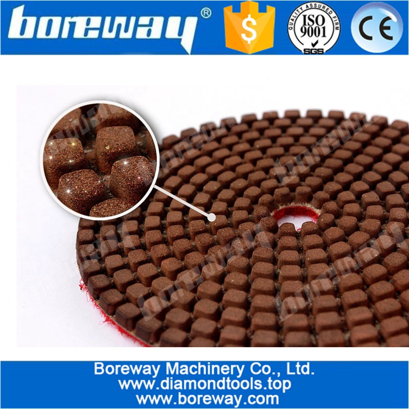4inch Diamond Metal Polishing Pads Copper Particles For Grinding Polishing Stone
