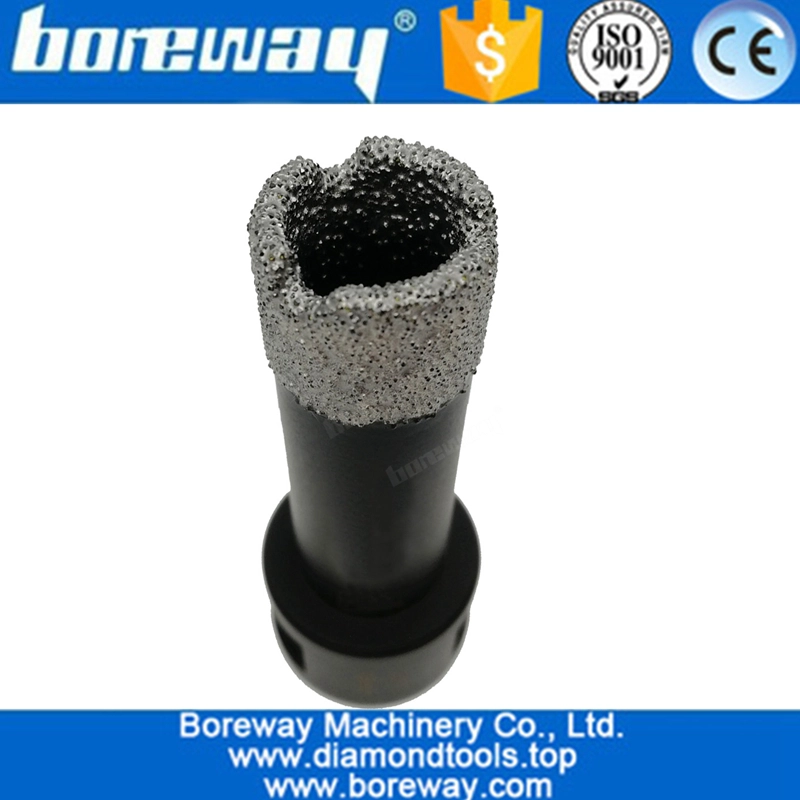 Dia.19mm Vacuum brazed diamond drill core bit,Vacuum brazed diamond dry drilling bits with 5/8