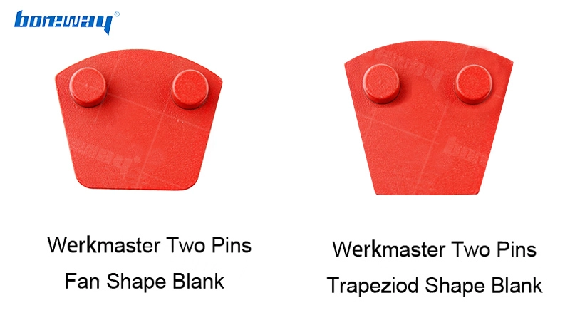 Single Round Segment Two Pins Floor Disc Metal Grinding Block For Werkmaster Floor Grinder