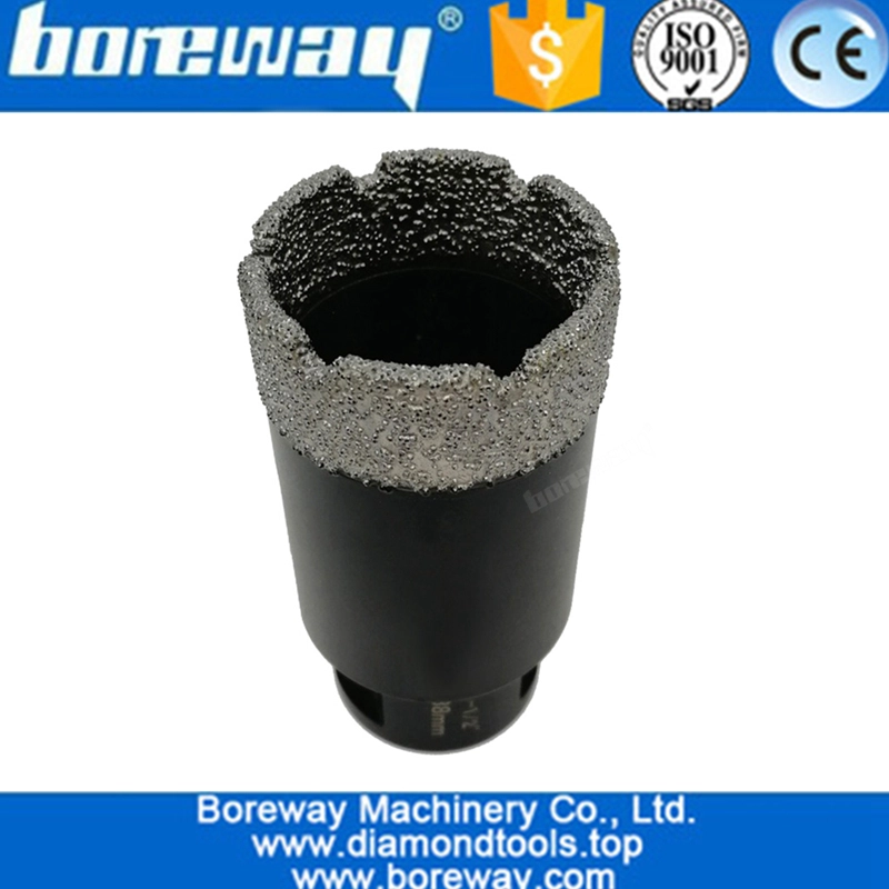 Dia.38mm Vacuum Brazed Diamond Core Drill Bits For Drilling porcelain granite marble Masonry