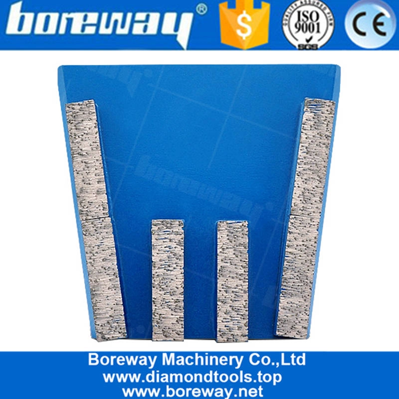 Diamond Metal Frankfurt Shape Block Grinding Abrasive Tools For Marble Slab and Concrete Floor Manufacturer