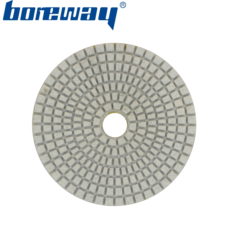 4inch 100mm 7 steps white wet use diamond polishing pads for granite marble quartz concrete ceramic