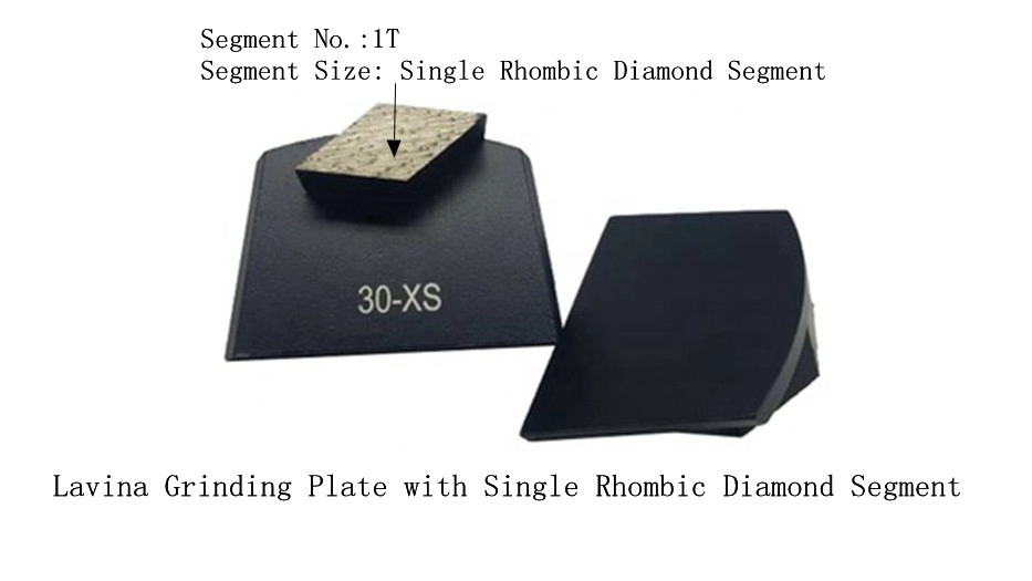 Lavina Grinding Plate With Single Rhombic Diamond Segment
