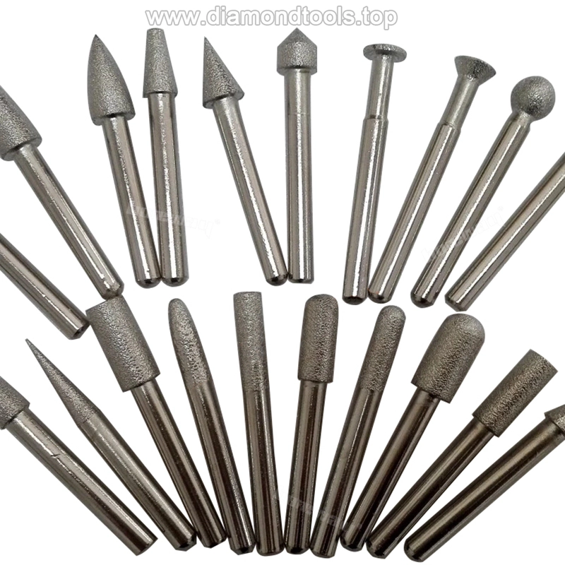 Vacuum Brazed Diamond Engraving Drill Bits For Grinding/Engraving/Cutting Stone And Concrete