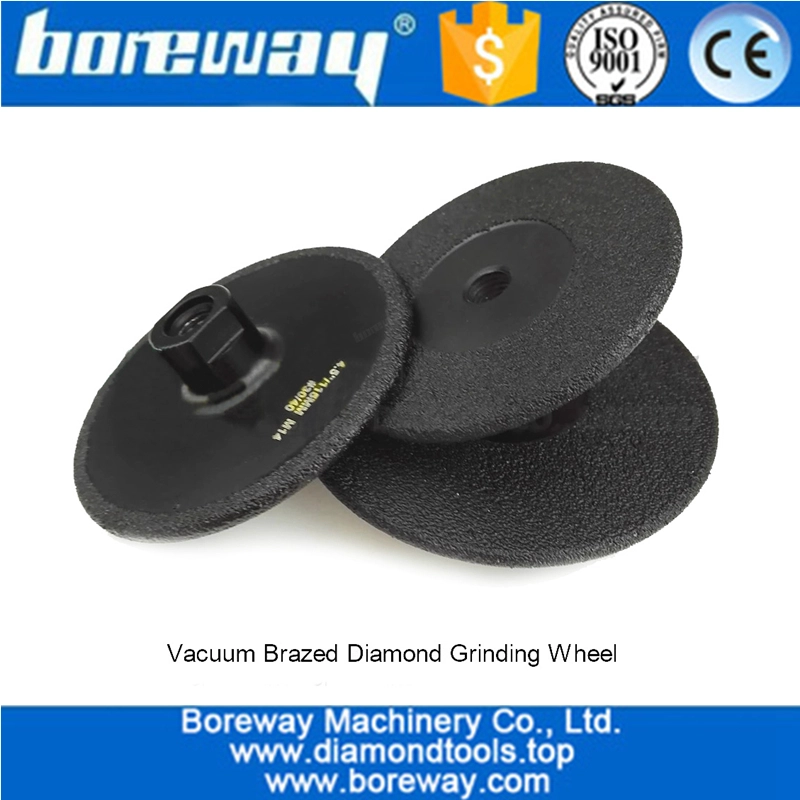 Vacuum Brazed diamond flat grinding wheel supply diamond grinding cup wheels