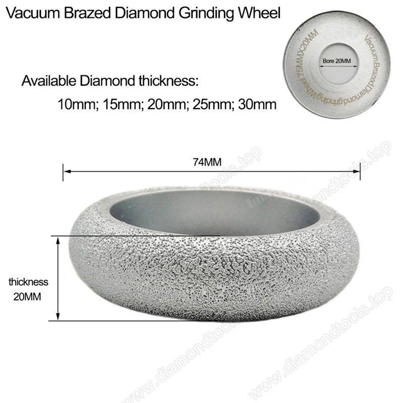 Vacuum Brazed Diamond CONVEX Wheel grinding cup wheel diamond hand profile wheel