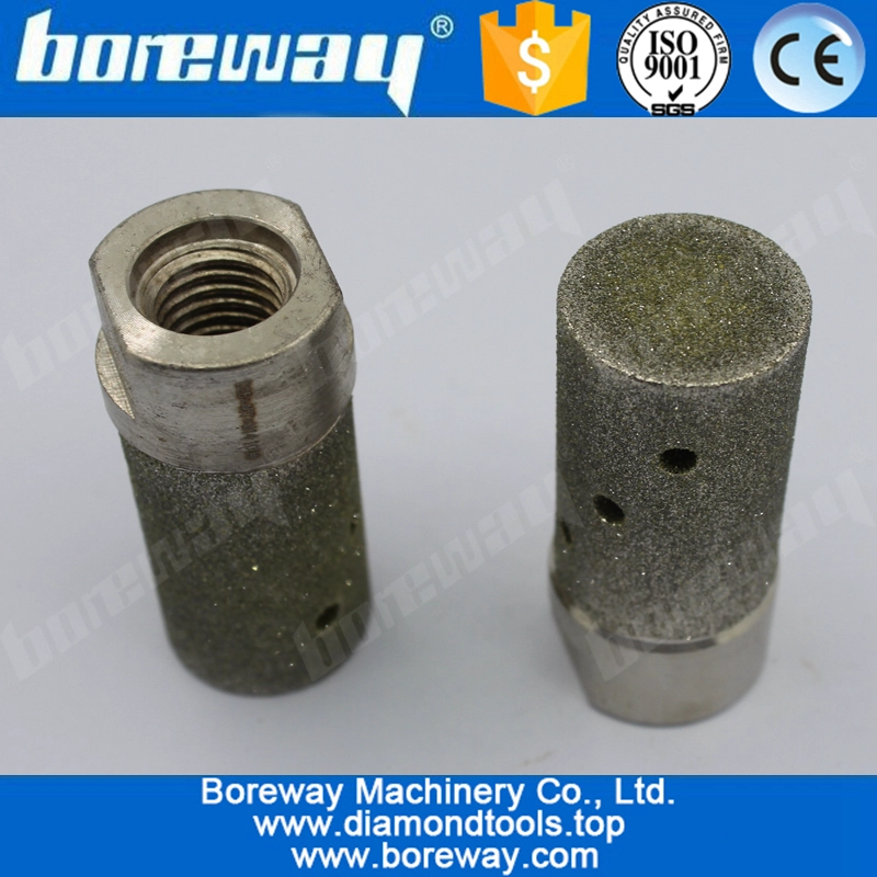 D25x40TxM14 Electropladed Tolerance Diamond Drum Wheel For Counter Top