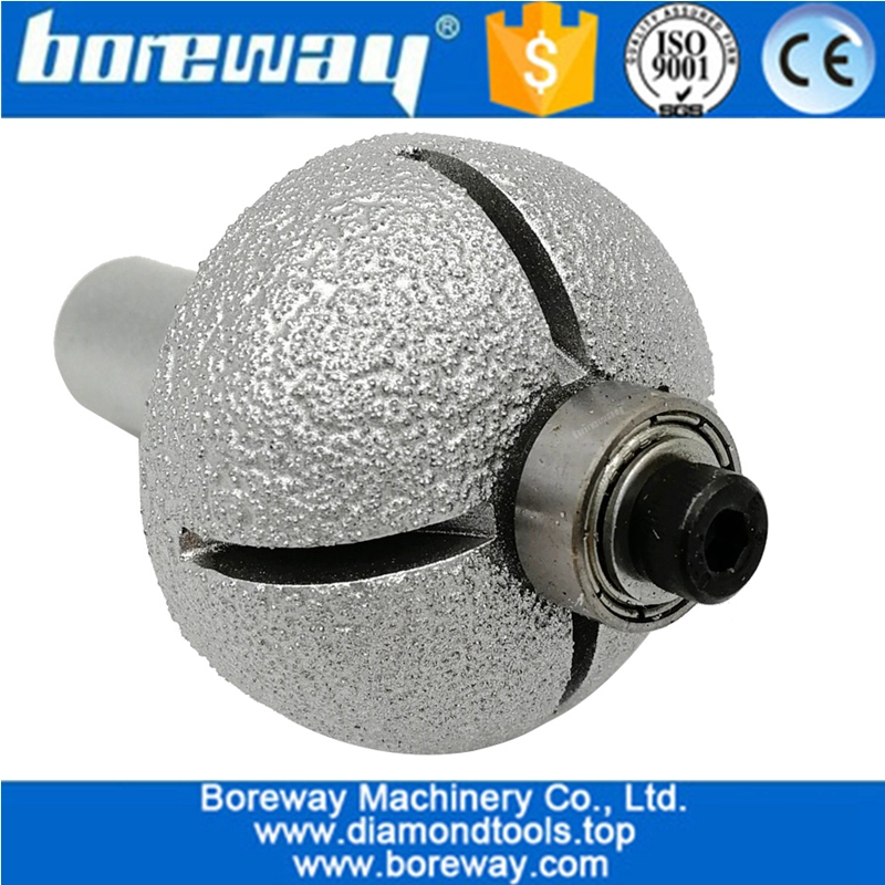 Vacuum Brazed Diamond Router Bits for Granite Marble Router Cutter with 1/2