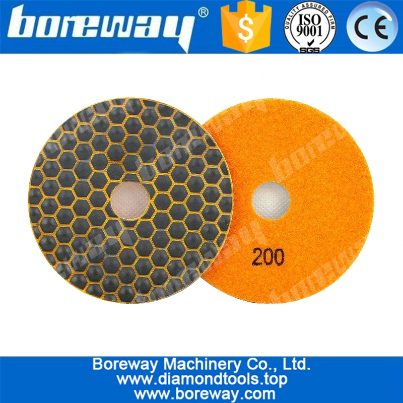 4inch dry diamond resin bond polishing pad for polishing granite
