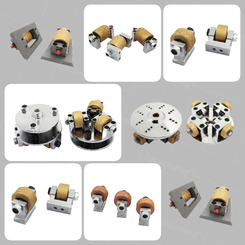 (Vacuum Brazed Bush Hammer Roller for Sandblasted Surface