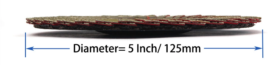 5 Inch electroplate flap sanding discs