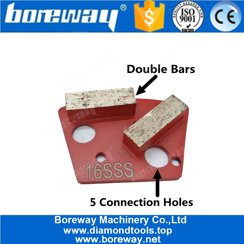 Double Bar Trapezoid Grinding Pad
