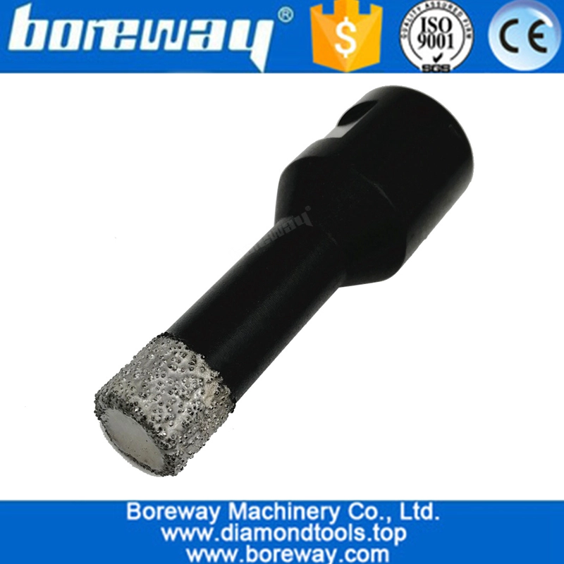 Vacuum brazed diamond core drill bit with 5/8-11