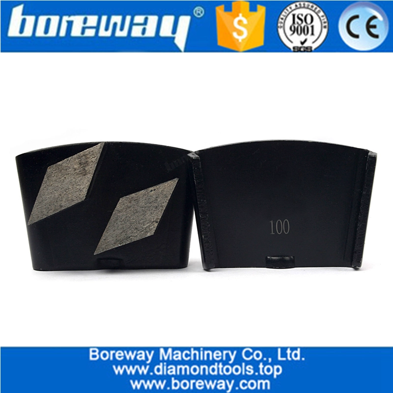 HTC Diamond Trapezoid Grinding Disc Block Segment For Concrete Floor Coarse Polishing