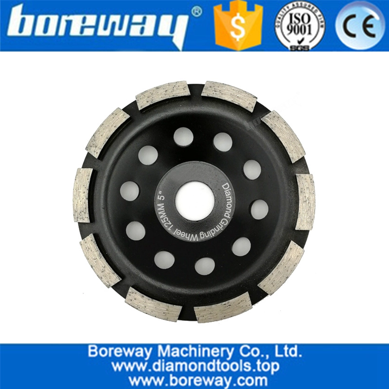 Single row diamond grinding cup wheels for concrete and stones diamond grinding wheel