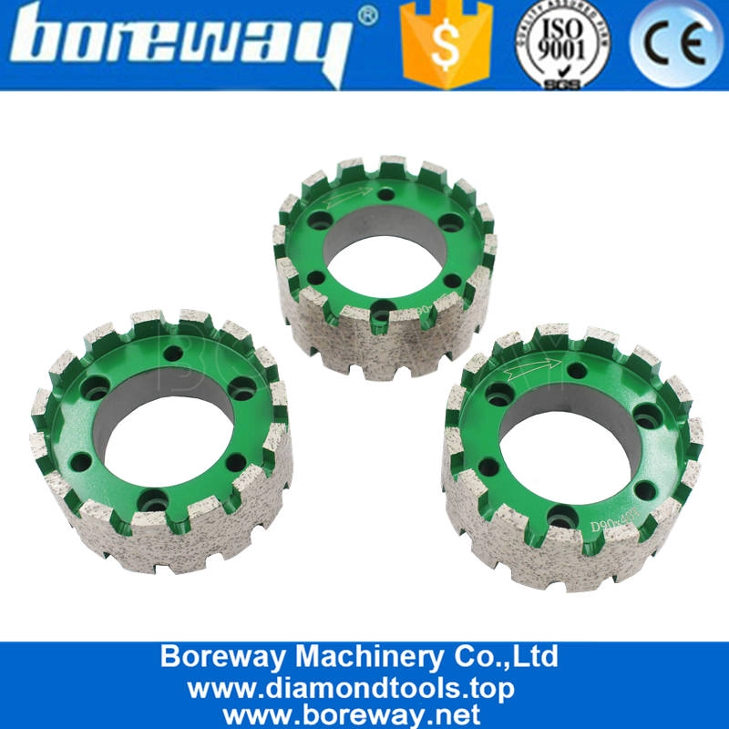 Boreway Factor Price 90mm Diamond Standard Stubbing Wheel For CNC Machine