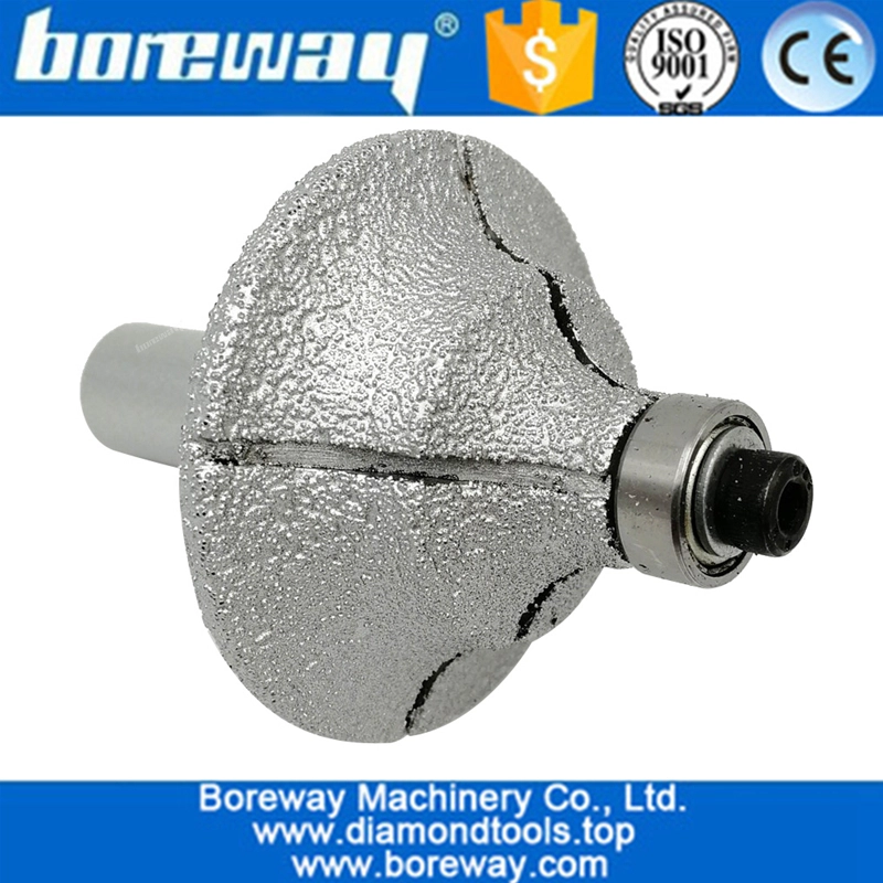 Vacuum Brazed Diamond Router Bits for Granite Marble Router Cutter with 1/2