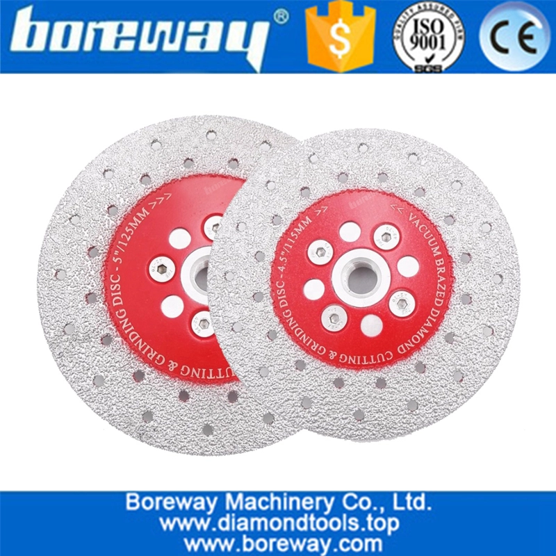 High quality Double Sided Vacuum Brazed diamond grinding cup wheel with M14 Thread