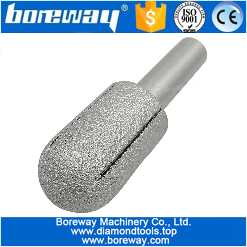 Vacuum Brazed Diamond Router Bits for Granite Marble Router Cutter with 1/2