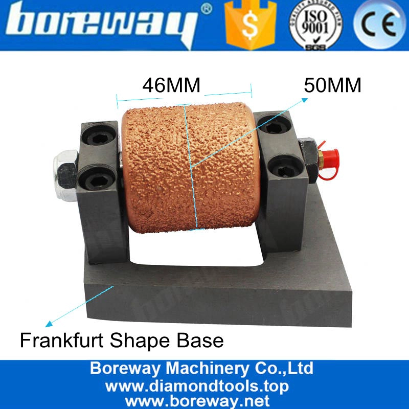 Frankfurt Vacuum Brazed Bush Hammer Roller For Sandblasting Surface 22 