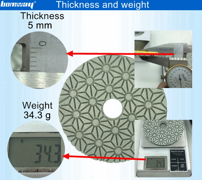 3 steps dry and wet use diamond polishing pads