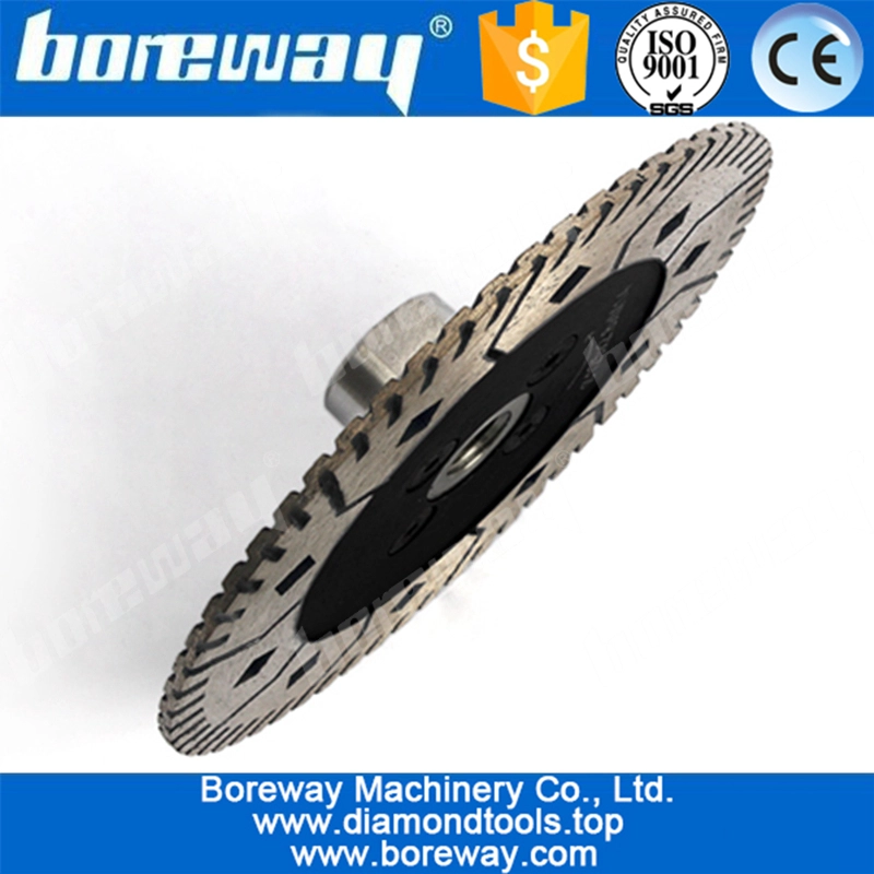 125mm granite stone diamond cutting disc with flange M14 5/8-11 