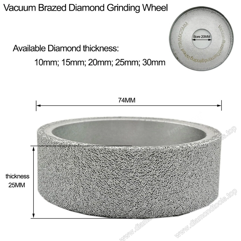 Vacuum Brazed Diamond Grinding wheel wholesale Flat Sanding Disc Diamond hand profile wheels
