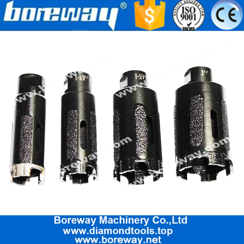 Manufacturer of 20MM-128MM Vacuum Brazed Diamond Dry Core Bits