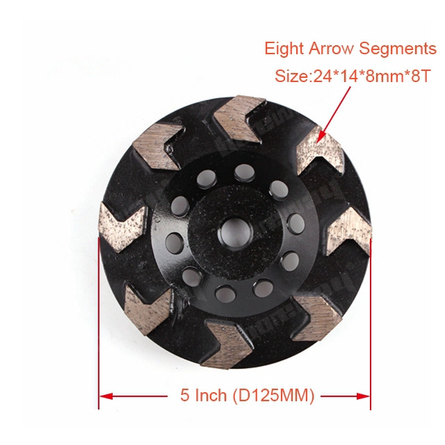 8 Arrow Segments Grinding Cup Wheel