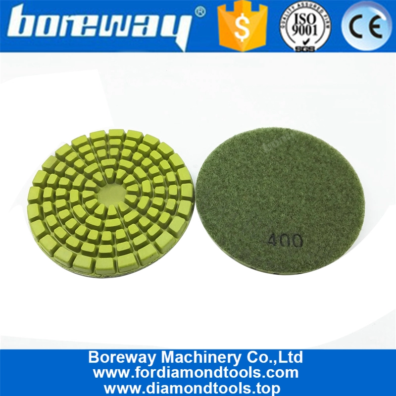 4inch thickened Diamond resin bond diamond floor polishing pads for granite marble1