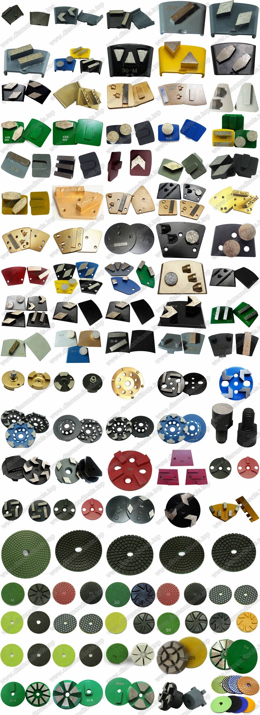 diamond floor grinding tools for stone and concrete