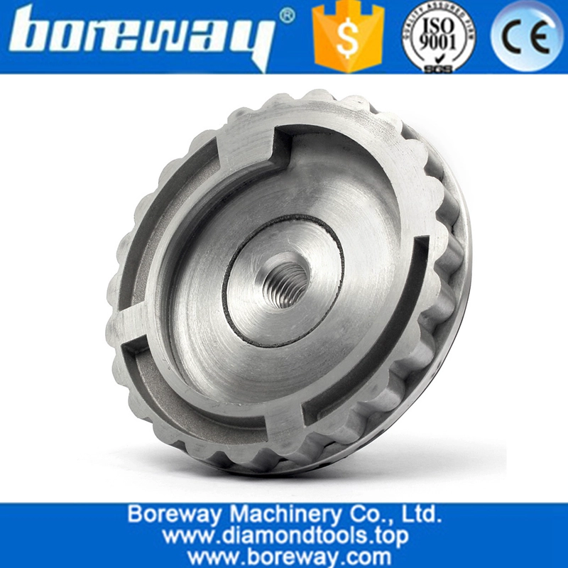 4inch 100mm Aluminum Snail Lock Backer Pad For Diamond Edge Polishing