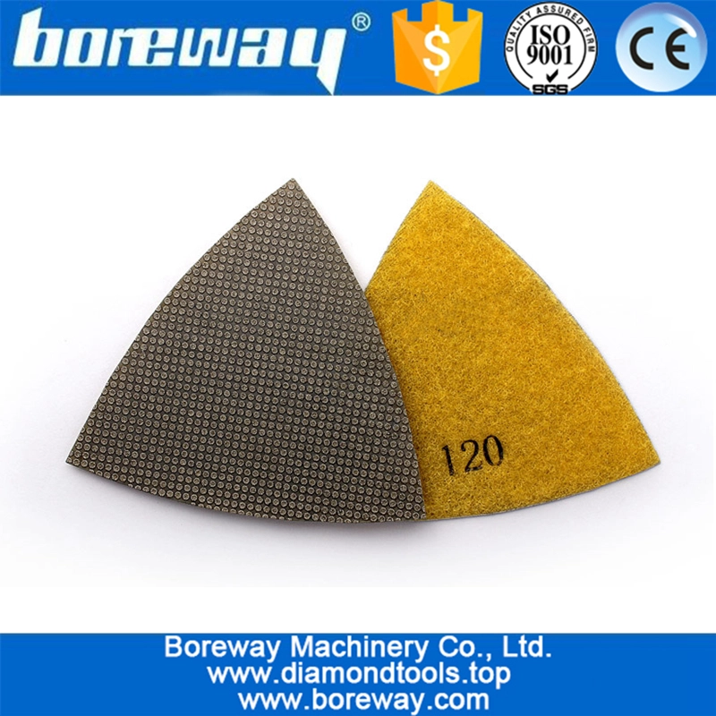 80mm Triangular Polishing Pads 5pcs Diamond Grinding Disc