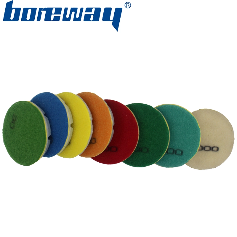 3inch 80mm 8 steps wet use diamond floor polishing pads for polishing floors