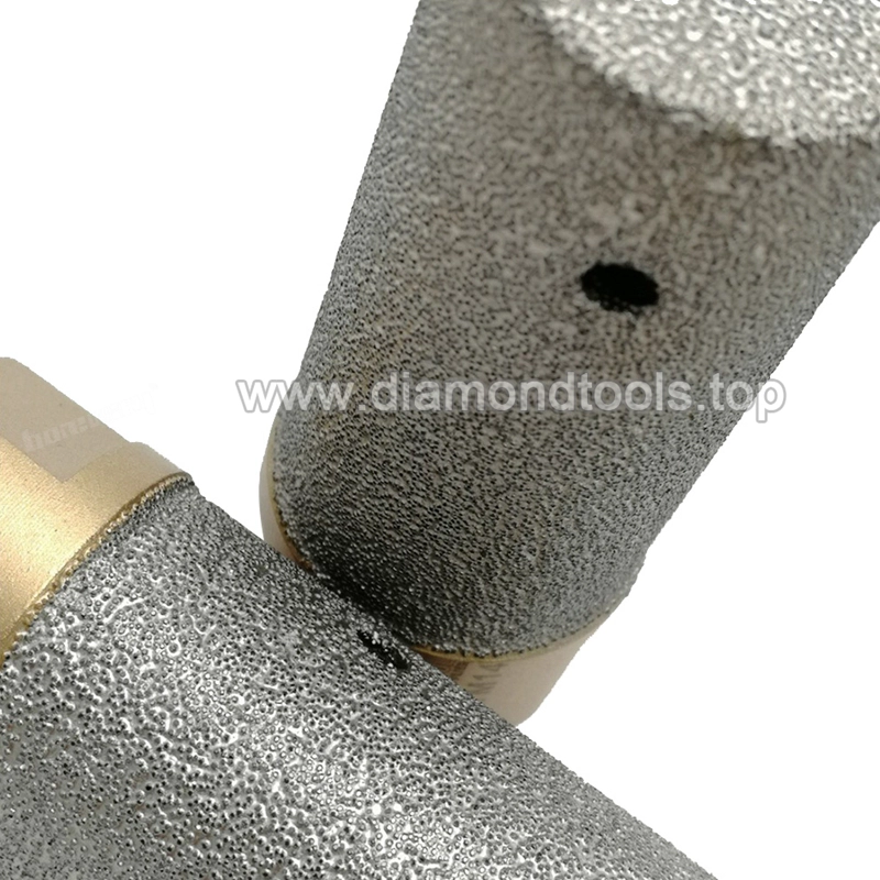 Vacuum Brazed Stone CNC Diamond Finger Bits with M14 Threaded, Diamond Drilling Finger Milling Bit