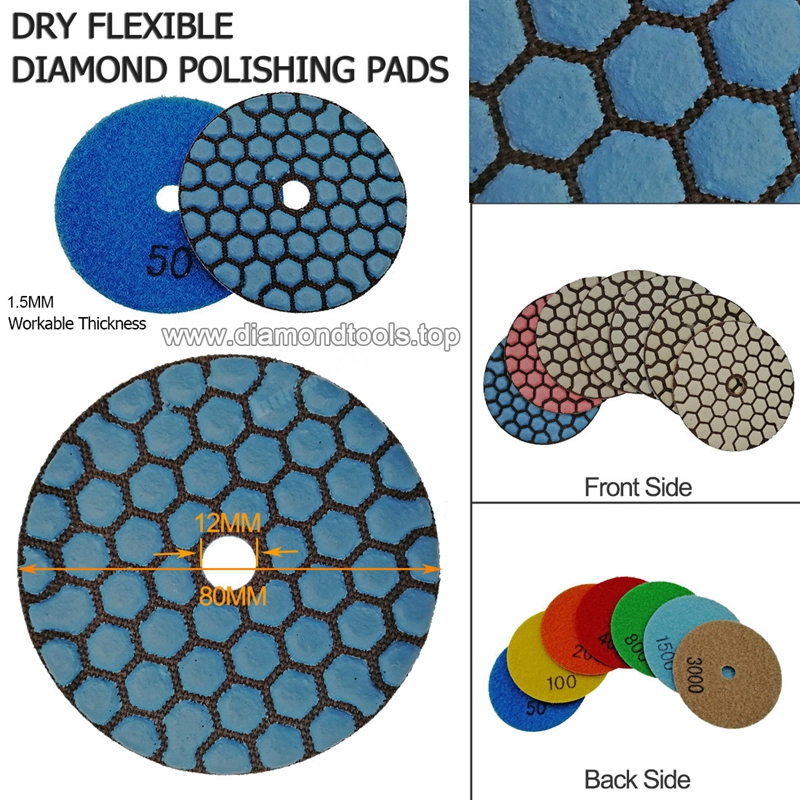 Concrete Diamond Polishing Pads for granite marble 80mm diamond grinding pads 01
