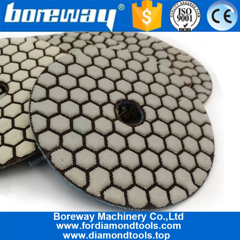 7Pcs/set 4inch Stone diamond sanding disc high quality Dia.100MM Dry Diamond flexible polishing pads 05