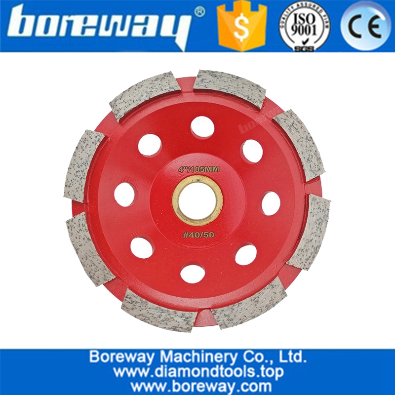 Diamond Tool Single Row Segmented Diamond Grinding Cup Wheel for Concete and Stone