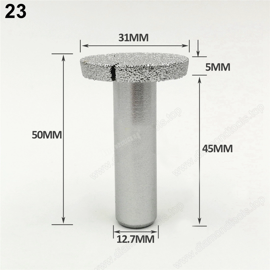 Vacuum Brazed Diamond Router Bits for Granite Marble Router Cutter with 1/2