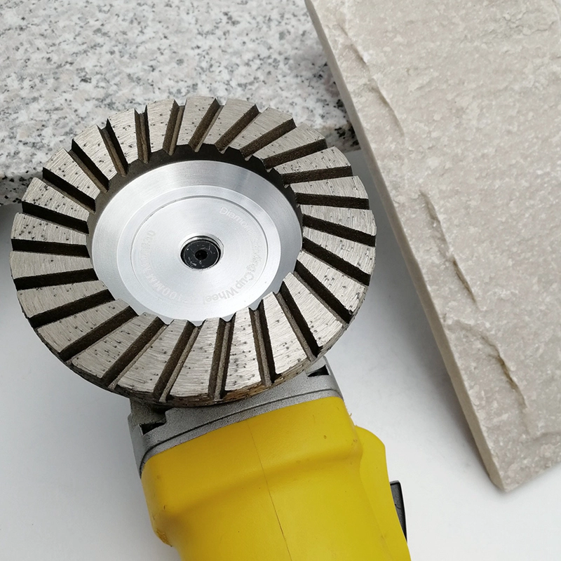 4 inch #100 Aluminum Based Diamond Grinding Cup Wheel with M14 Thread For Granite Concrete Fine Grinding