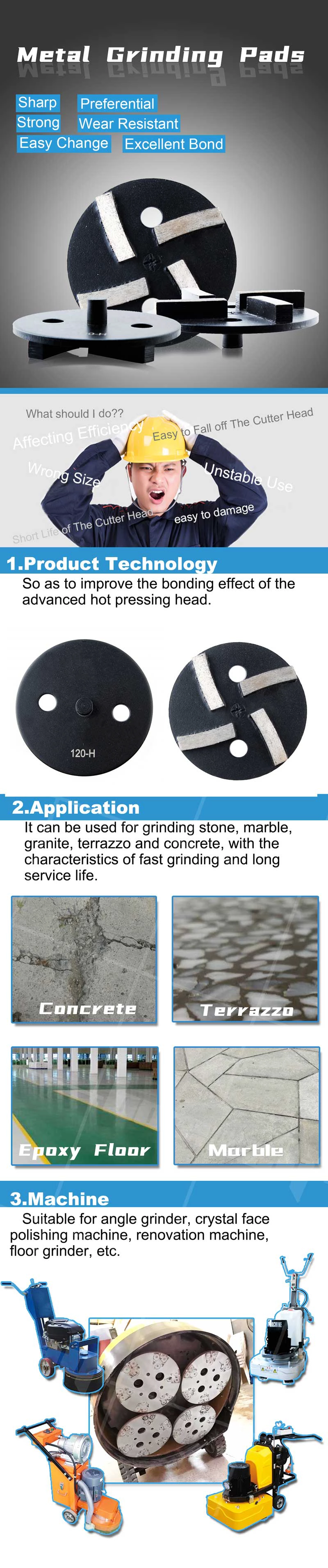 High Quality Metal Bond Diamond Polishing Pad