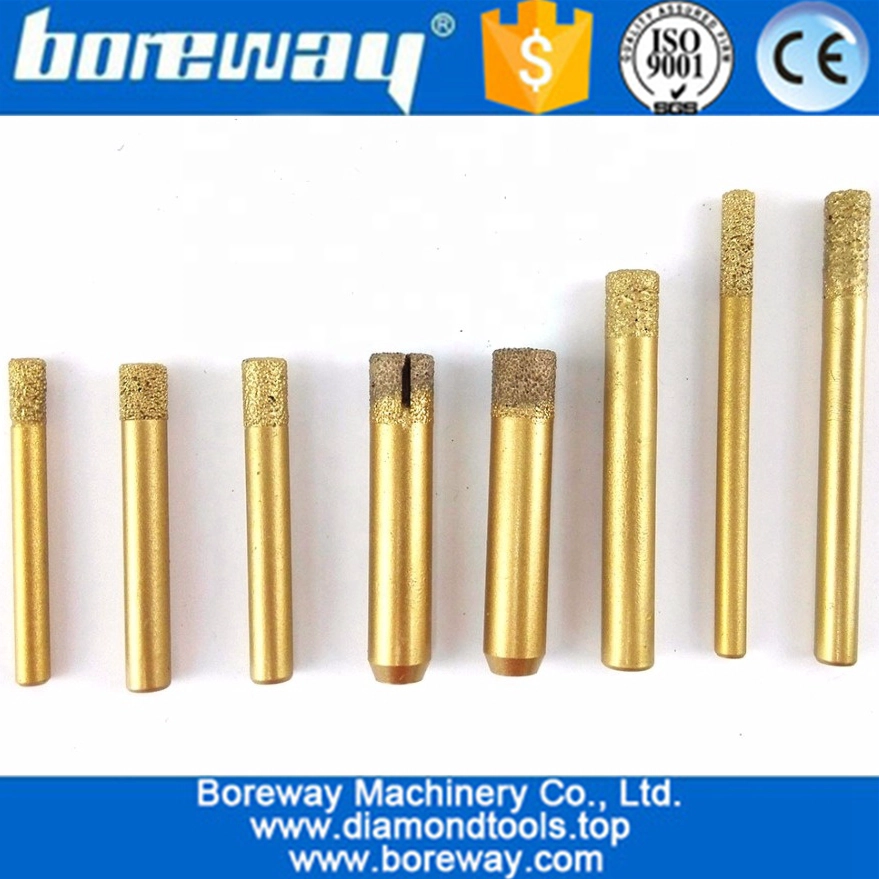 Vaccum Brazed Diamond engraving bits, straight knife, Flat-end