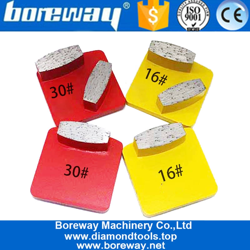 Metal Bond Oval Segment Diamond Grinding Disc Concrete Terrazzo Floor Redi Lock Shoe for Husqvarna Floor Grinder