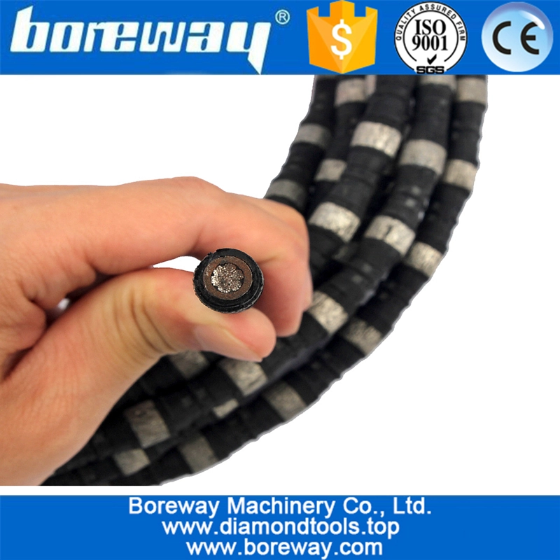 Diamond Wire Saw Diameter 11mm Rubber Rope Saw For Stone Cutting Saw Profiling And Squaring Abrasive Tool