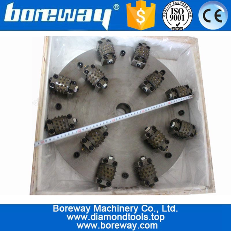 Litch Surface Bush Hammer Machine For Concrete D480*12T*45s