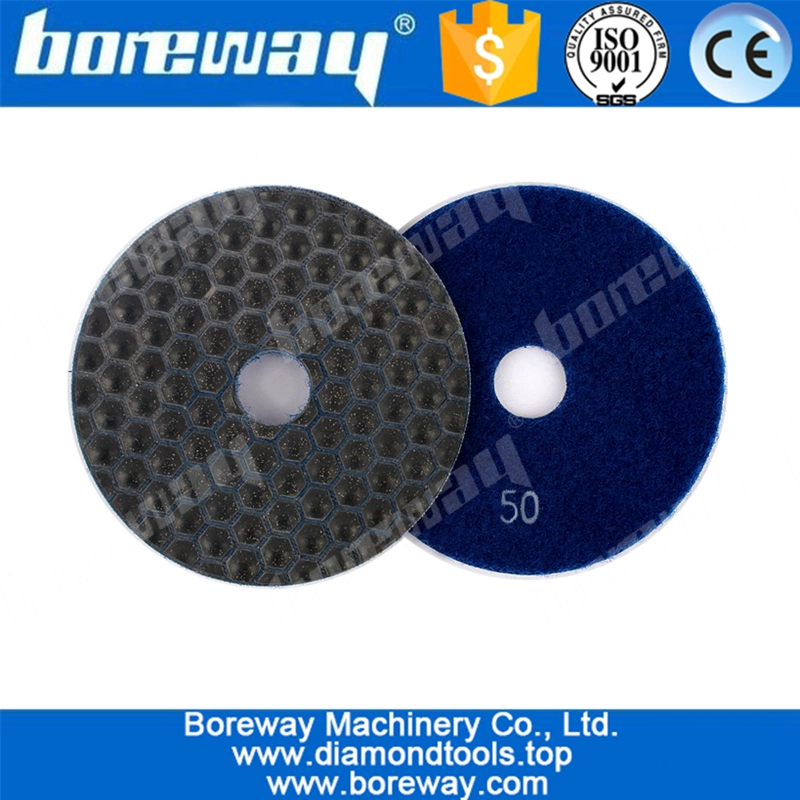 4inch dry diamond resin bond polishing pad for polishing granite
