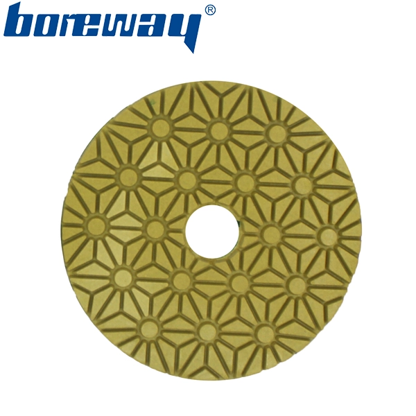 4 inch 100mm 3 steps dry and wet use diamond polishing pads